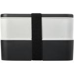 MIYO Renew Doppel-Lunchbox, Granitfarben, Elfenbeinweiß Granitfarben, Elfenbeinweiß, Schwarz
