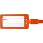 River recycled window luggage tag Orange