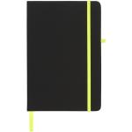 Noir medium notebook, black Black, lime