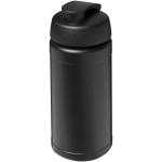 Baseline Rise 500 ml Sportflasche mit Klappdeckel Schwarz/schwarz