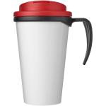 Brite-Americano® Grande 350 ml mug with spill-proof lid Black/red