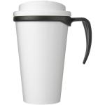 Brite-Americano® Grande 350 ml mug with spill-proof lid Black/white