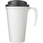 Brite-Americano® Grande 350 ml mug with spill-proof lid White/black