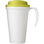 Brite-Americano® Grande 350 ml mug with spill-proof lid, white White, softgreen
