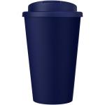 Americano® Eco 350 ml recycelter Becher mit auslaufsicherem Deckel Blau
