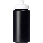 Baseline 500 ml recycled sport bottle Black/white