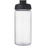 H2O Active® Octave Tritan™ 600 ml flip lid sport bottle Transparent black