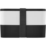 MIYO double layer lunch box White/black
