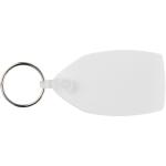 Tait rectangular-shaped recycled keychain White