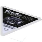 Frosty triangular recycled plastic ice scraper Weiß