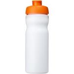 Baseline® Plus 650 ml Sportflasche mit Klappdeckel Weiß/orange