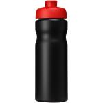 Baseline® Plus 650 ml Sportflasche mit Klappdeckel Schwarz/rot