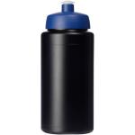 Baseline® Plus grip 500 ml Sportflasche mit Sportdeckel Schwarz/blau
