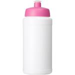 Baseline® Plus 500 ml bottle with sports lid Pink/white