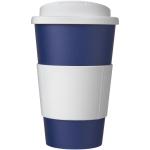 Americano® 350 ml Isolierbecher mit Schutzring & auslaufsicherem Schraubverschluss Blau/weiß