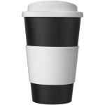 Americano® 350 ml tumbler with grip & spill-proof lid Black/white