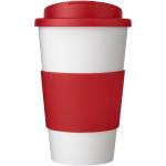 Americano® 350 ml tumbler with grip & spill-proof lid White/red
