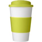 Americano® 350 ml tumbler with grip & spill-proof lid, white White, softgreen