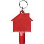 Maximilian Universalschlüssel in Hausform als Schlüsselanhänger Rot
