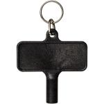 Largo Kunststoff Heizkörperschlüssel mit Schlüsselanhänger Schwarz