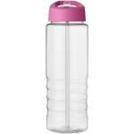 H2O Active® Treble 750 ml spout lid sport bottle, pink Pink,transparent