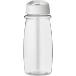 H2O Active® Pulse 600 ml Sportflasche mit Ausgussdeckel Transparent weiß