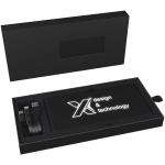 SCX.design P30 8000 mAh Solar Powerbank mit Leuchtlogo Schwarz
