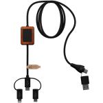 SCX.design C46 5-in-1 CarPlay-Kabel mit Leuchtlogo Schwarz