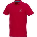 Beryl short sleeve men's GOTS organic recycled polo, red Red | XS