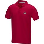 Graphite Poloshirt aus GOTS-zertifizierter Bio-Baumwolle für Herren, rot Rot | XS