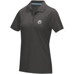 Graphite short sleeve women’s GOTS organic polo, graphite Graphite | XS