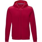 Ruby Hoodie mit durchgehendem Reißverschluss aus Bio-Material für Herren, rot Rot | 2XL