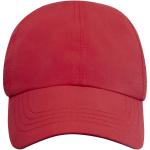 Glimmer GRS recycelte Cool Fit Kappe mit sechs Segmenten Rot