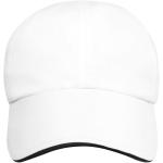 Morion GRS recycelte Cool Fit Kappe mit sechs Segmenten Weiß