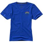 Kawartha short sleeve women's GOTS organic V-neck t-shirt, aztec blue Aztec blue | XS