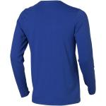 Ponoka long sleeve men's organic t-shirt, aztec blue Aztec blue | XS