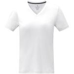 Somoto short sleeve women's V-neck t-shirt, white White | XS