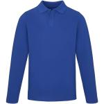 Calgary 180 g/m2 long sleeve men's polo, aztec blue Aztec blue | XS