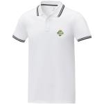 Amarago Polo mit abgesetztem Rand für Herren, weiß Weiß | L