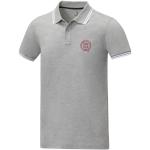 Amarago short sleeve men's tipping polo, heather smoke Heather smoke | XS