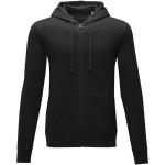 Theron men’s full zip hoodie, black Black | XS