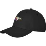 Davis 6 panel cap Black