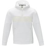 Sayan men's half zip anorak hooded sweater, white White | XS
