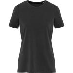 Nanaimo 160 g/m2 short sleeve washed women's t-shirt, black Black | XS