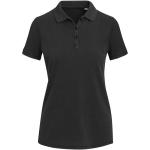 Calgary 200 g/m2 washed women's polo, black Black | XS