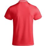Tamil short sleeve men's sports polo, red/white Red/white | L