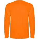 Montecarlo 150 g/m² long sleeve men's sports t-shirt, fluor orange Fluor orange | L