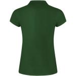 Star short sleeve women's polo, dark green Dark green | L
