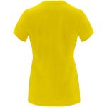 Capri short sleeve women's t-shirt, yellow Yellow | L