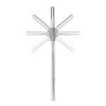 Turtleneck®Strawaus stainless steel set of 4 Silver